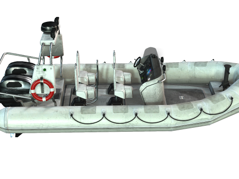 Tactical Boat 3D Model