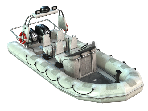 Tactical Boat 3D Model
