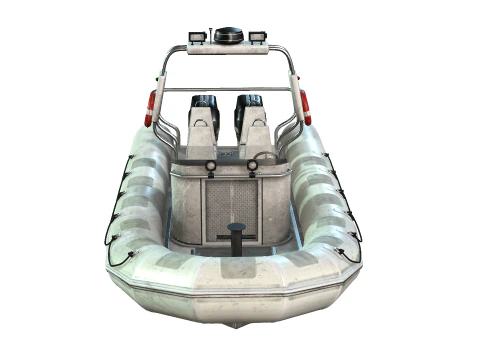 Tactical Boat 3D Model