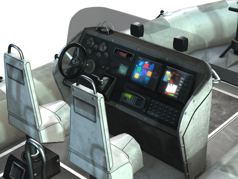 Tactical Boat 3D Model