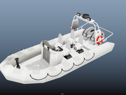 Tactical Boat 3D Model