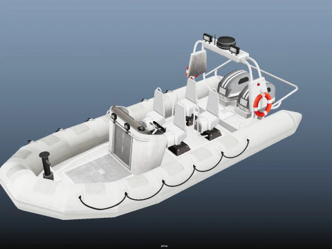 Tactical Boat 3D Model