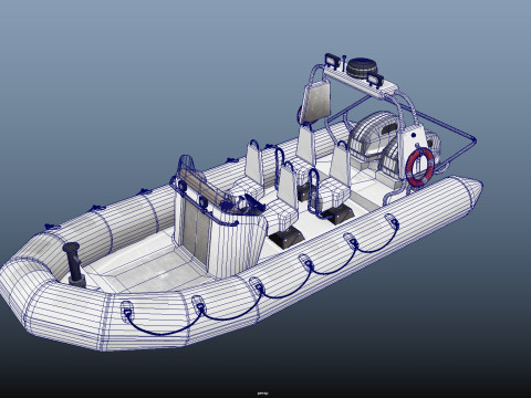 Tactical Boat 3D Model
