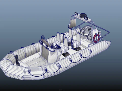 Tactical Boat 3D Model