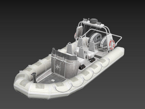 Tactical Boat 3D Model