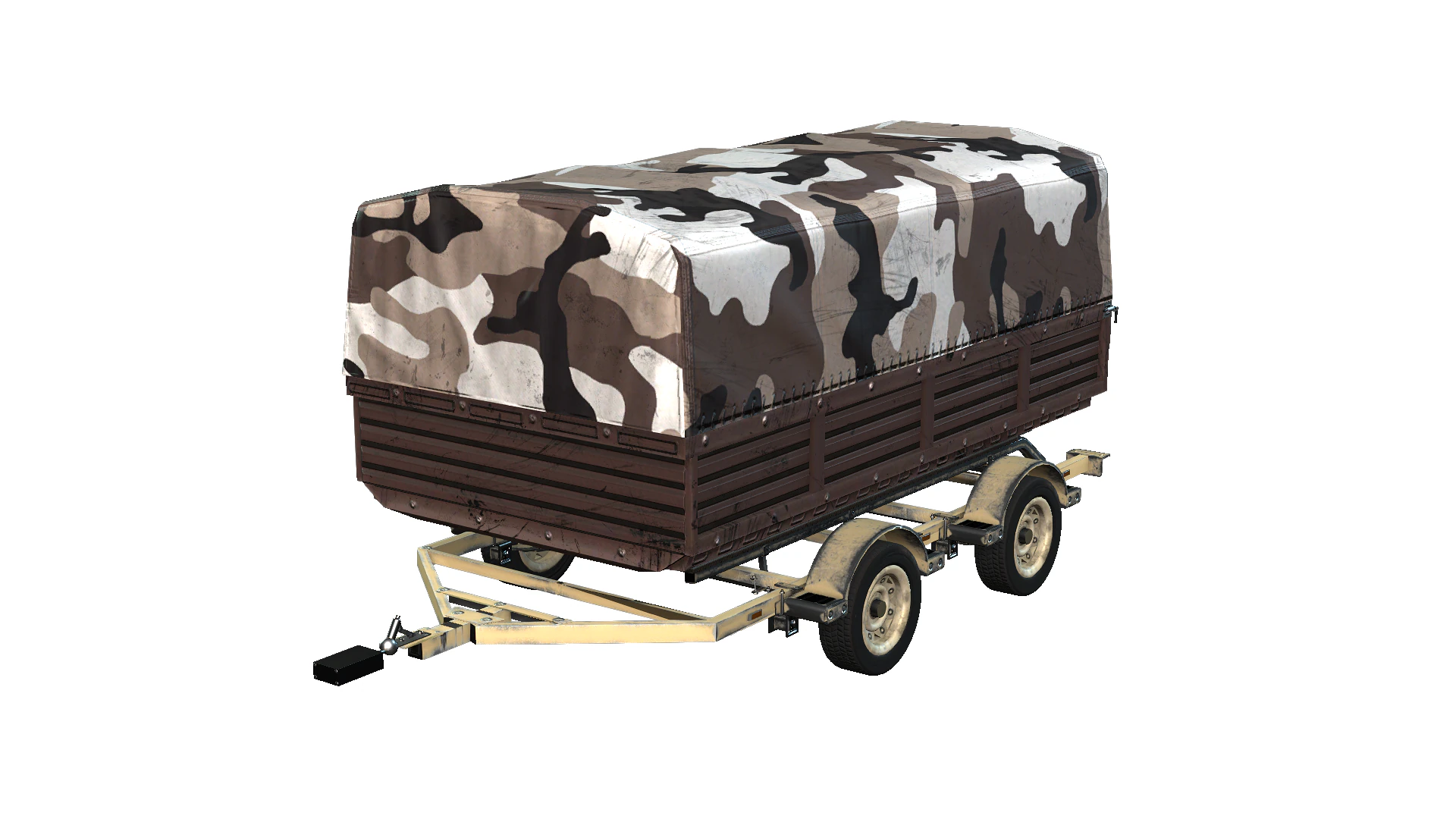 Trailer 3D Model .c4d .max .obj .3ds .fbx .stl .blend 