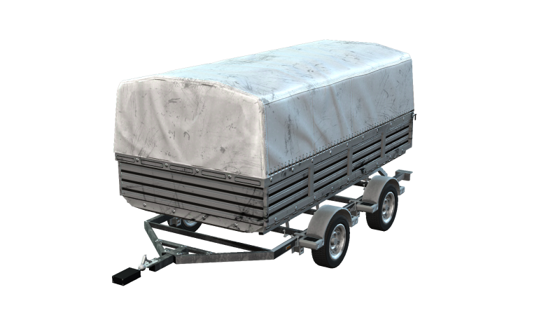 Trailer 3D Model .c4d .max .obj .3ds .fbx .stl .blend 