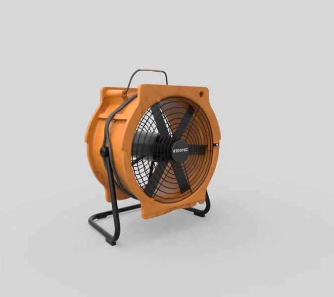 Industrial Fan 3D Model .c4d .max .obj .3ds .fbx .stl .blend 