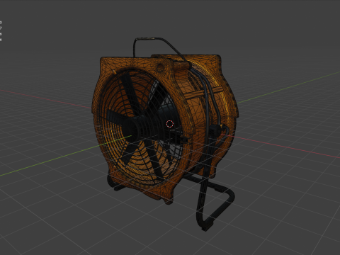 Industrial Fan 3D Model