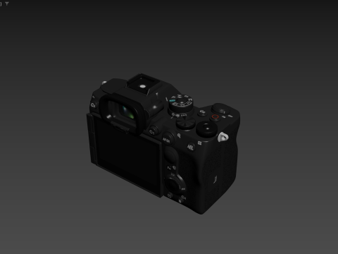 SonyILCE-7RM5FullSizeMirrorlessSLRCamera7RV 3D Model