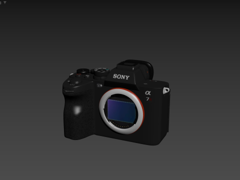 SonyILCE-7RM5FullSizeMirrorlessSLRCamera7RV 3D Model