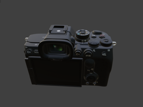 SonyILCE-7RM5FullSizeMirrorlessSLRCamera7RV 3D Model