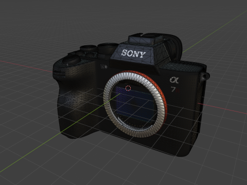 SonyILCE-7RM5FullSizeMirrorlessSLRCamera7RV 3D Model