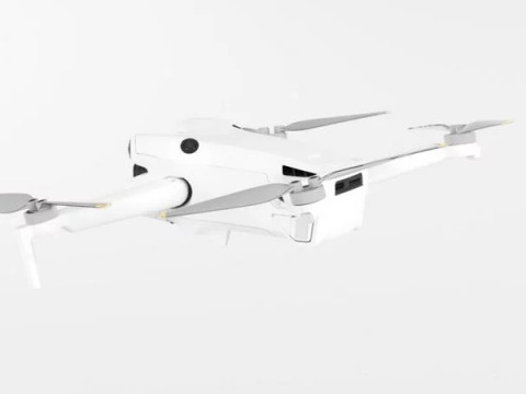 DJI Mini 4 Pro Folding Drone with RC 2 Remote Modello 3D