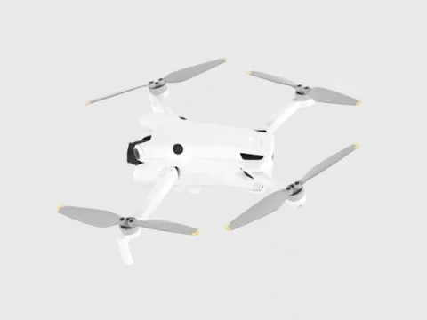 DJI Mini 4 Pro 折叠无人机 带 RC 2 遥控器 3D 模型
