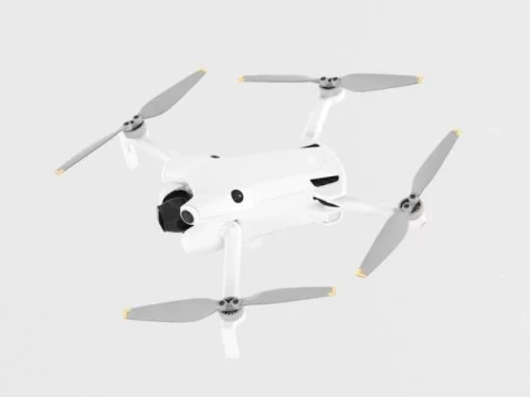 DJI Mini 4 Pro 折叠无人机 带 RC 2 遥控器 3D 模型