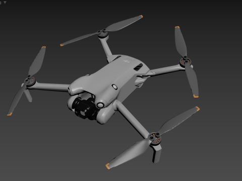 DJI Mini 4 Pro Folding Drone with RC 2 Remote Modello 3D