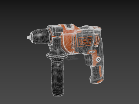 Power Hammer Drill 3D Model