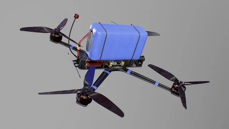 FPV Drone 7 Inches 3D Модель .c4d .max .obj .3ds .fbx .stl .blend