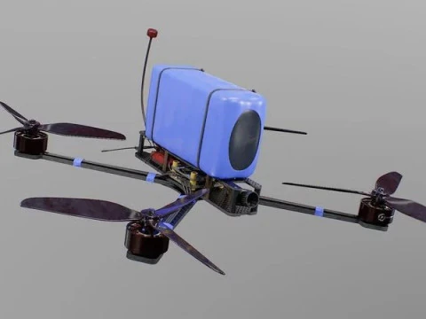 FPV Drone 7 Inches 3D Model