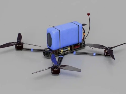 FPV Drone 7 Inches 3D Model