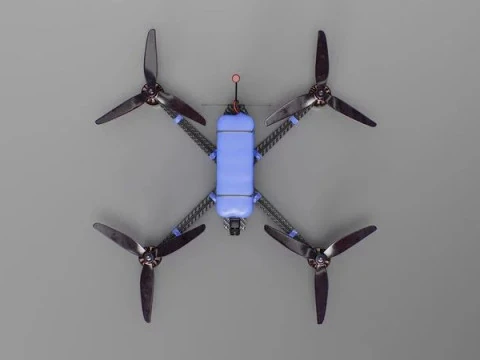 FPV Drone 7 Inches 3D Model