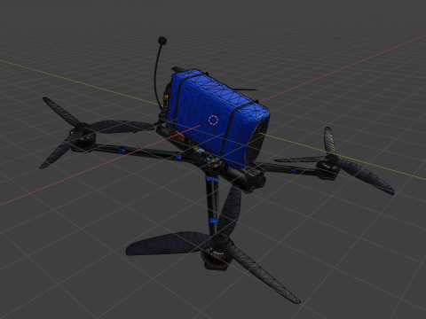 FPV Drone 7 Inches 3D Модель