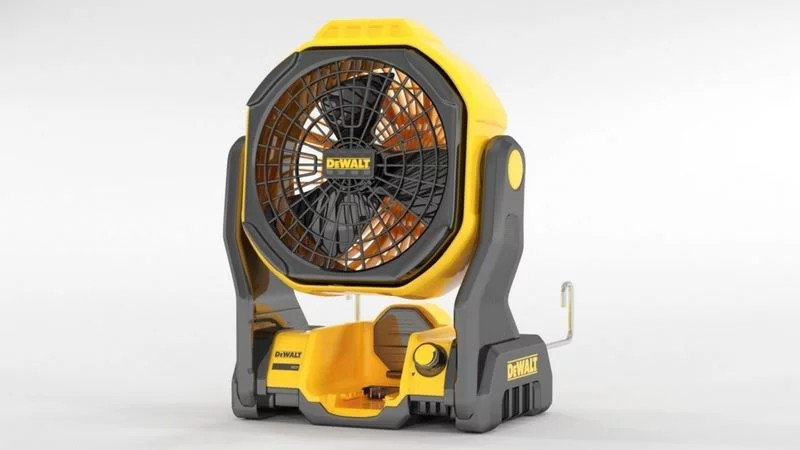 Cordless Fan 3D Model .c4d .max .obj .3ds .fbx .stl .blend