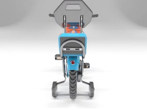 Kids Sports Bicycle 3D Model
