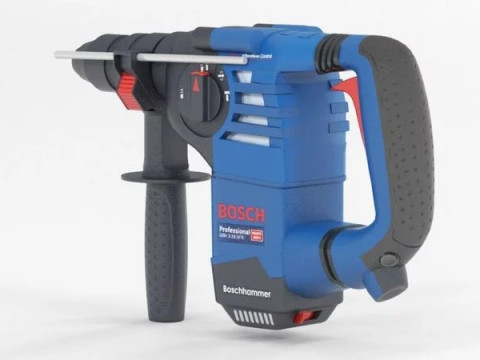 Bosch Professional GBH 3-28 DFR Rotary Hammer 3D Model