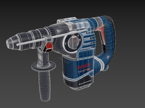 Bosch Professional GBH 3-28 DFR Rotary Hammer 3D Model