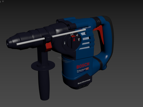 Bosch Professional GBH 3-28 DFR Rotary Hammer 3D Model
