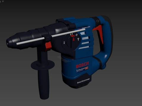 Bosch Professional GBH 3-28 DFR Rotary Hammer 3D Model