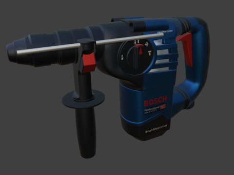 Bosch Professional GBH 3-28 DFR Rotary Hammer 3D Model