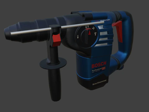 Bosch Professional GBH 3-28 DFR Rotary Hammer 3D Model