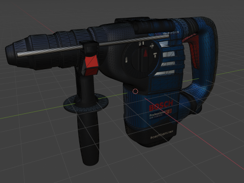 Bosch Professional GBH 3-28 DFR Rotary Hammer 3D Model