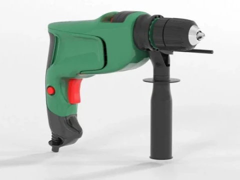 Bosch Electric Hammer Drill 3D Model