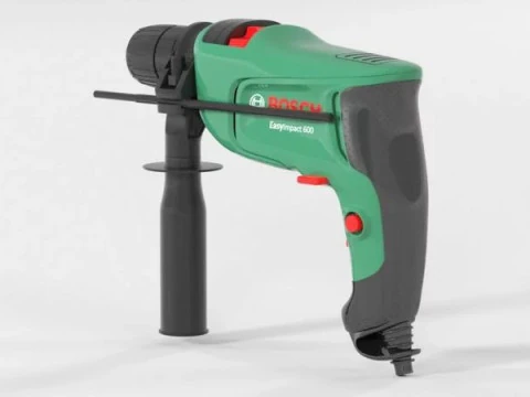 Bosch Electric Hammer Drill 3D Model