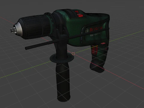Bosch Electric Hammer Drill 3D Model