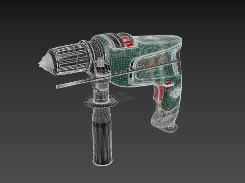 Bosch Electric Hammer Drill 3D Model