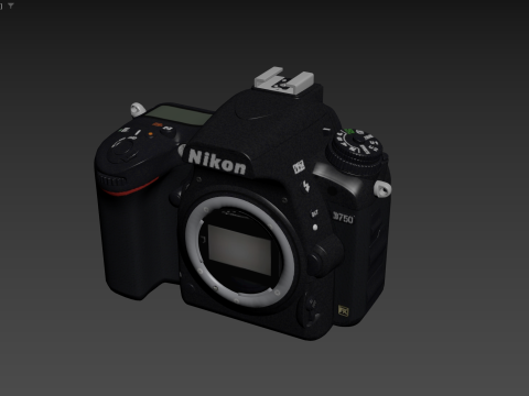 NikonDSLRCameraD750 3D 模型