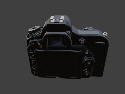 NikonDSLRCameraD750 3D 模型