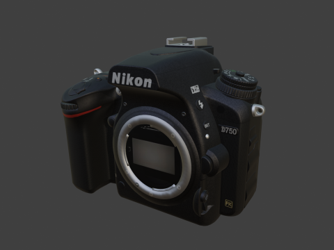 NikonDSLRCameraD750 3D 模型
