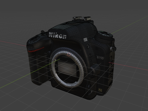 NikonDSLRCameraD750 3D 模型