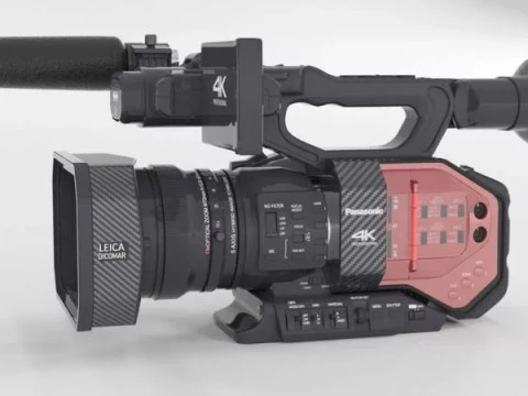 Panasonic AG-DVX200 4K Handheld Camcorder Electronics 3D Model