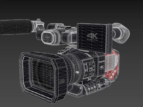 Panasonic AG-DVX200 4K Handheld Camcorder Electronics 3D Model