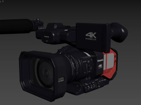 Panasonic AG-DVX200 4K Handheld Camcorder Electronics 3D Model