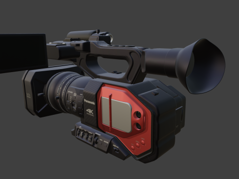 Panasonic AG-DVX200 4K Handheld Camcorder Electronics 3D Modell