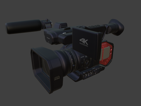 Panasonic AG-DVX200 4K Handheld Camcorder Electronics 3D Modell