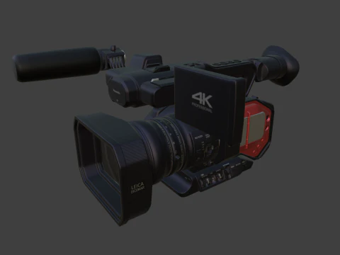 Panasonic AG-DVX200 4K Handheld Camcorder Electronics 3D Model